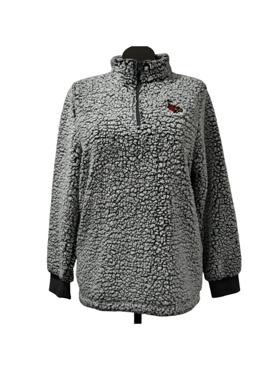North & Acrux Jackets & Blazers - North & Acrux 1/4 Zip Jacket Womens Gray Cardinal Sherpa Pullover Long Sleeve XL